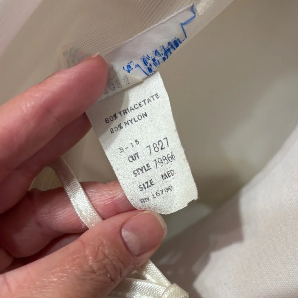 TOM BEZDUDA for BARAD Bridal Peignoir Robe Lace Detail VINTAGE - Picture 9 of 10